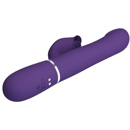 PRETTY LOVE - ZALIN RABBIT VIBRATOR WITH PEARLS 4 IN 1 PURPLE