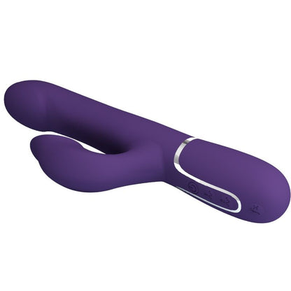 PRETTY LOVE - ZALIN RABBIT VIBRATOR WITH PEARLS 4 IN 1 PURPLE