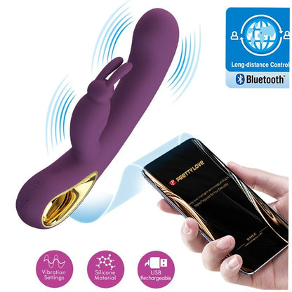 PRETTY LOVE - LIAM VIBRADOR RABBIT & ESTIMULADOR PONTO G ROXO