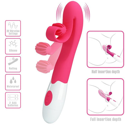 ROMANCE - VIBRATOR AND STIMULATOR 30 SPEEDS PINK