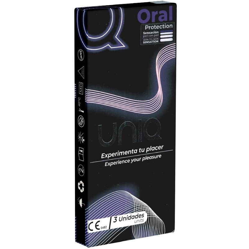 UNIQ - ORAL MASK LATEXFRI KONDOMER 3 ENHETER