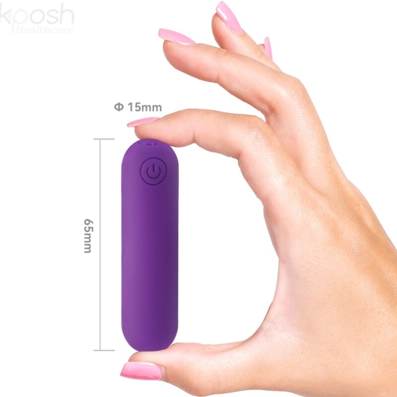 ARMONY - SPLASH JOLINE BALA VIBRADORA SILICONA CONTROL REMOTO 10 VIBRACIONES 6.5 X 1.5 CM MORADO