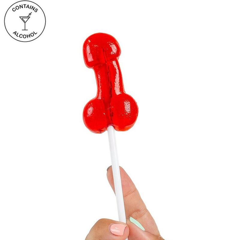 SECRETPLAY - LOLLIPOP PENIS GUMMY WITH ALCOHOL STRAWBERRY DAIQUIRI