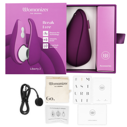WOMANIZER - LIBERTY 2 ESTIMULADOR & SUCCIONADOR CLÍTORIS VIOLETA