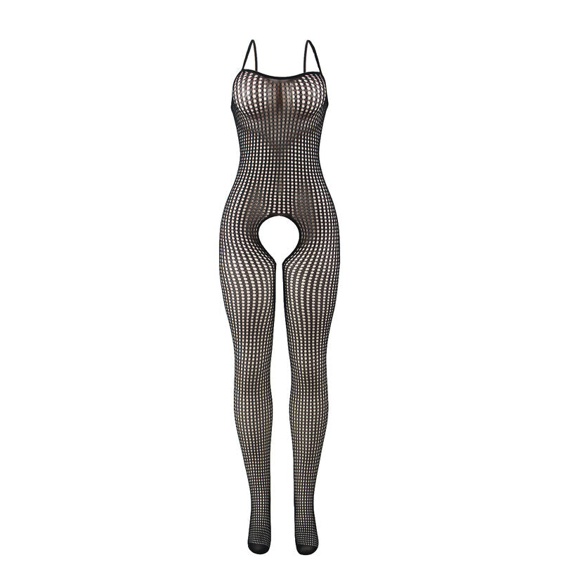 SUBBLIME - 951726 CROTCHLESS MESH BODYSTOCKING ELASTIC BLACK ONE SIZE