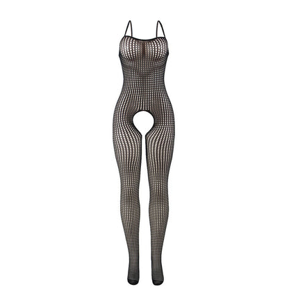 SUBBLIME - 951726 CROTCHLESS MESH BODYSTOCKING ELASTIC BLACK ONE SIZE