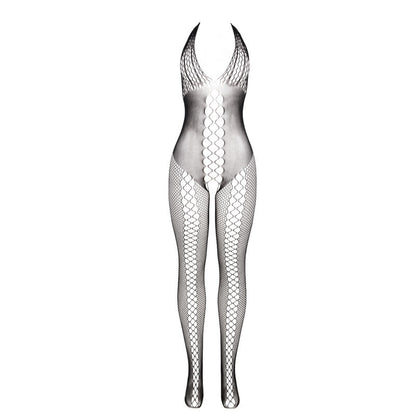 SUBBLIME - 951832 BODYSTOCKING OPEN BACK AND CROSSOVER DETAILS BLACK ONE SIZE
