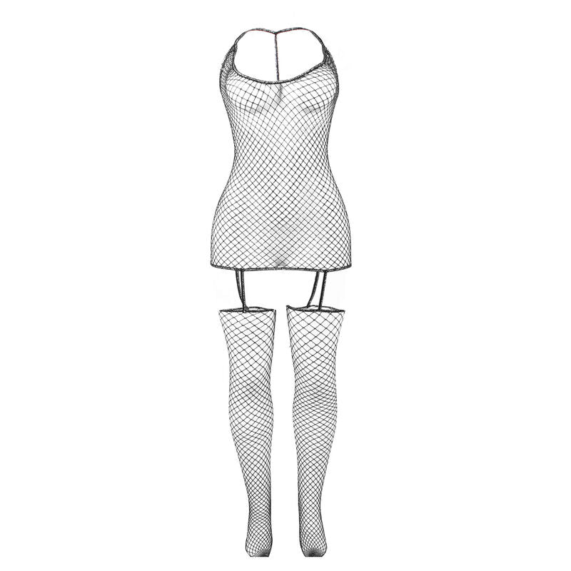 SUBBLIME - 951955 SHINY MESH BODYSTOCKING ONE SIZE