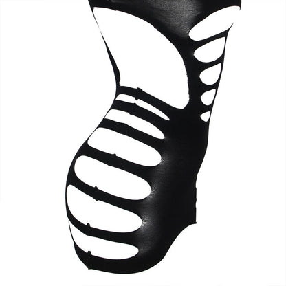 SUBBLIME - 952266 VESTIDO DE REJILLA ELÁSTICO MANGA LARGA NEGRO TALLA ÚNICA