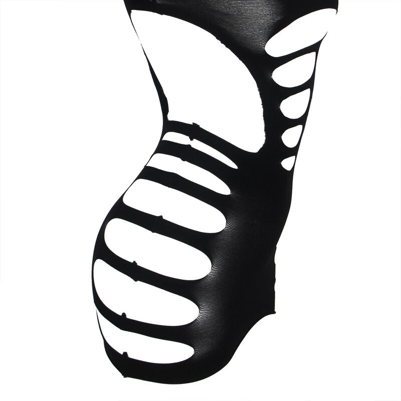 SUBBLIME - 952266 ELASTIC MESH DRESS LONG SLEEVE BLACK ONE SIZE