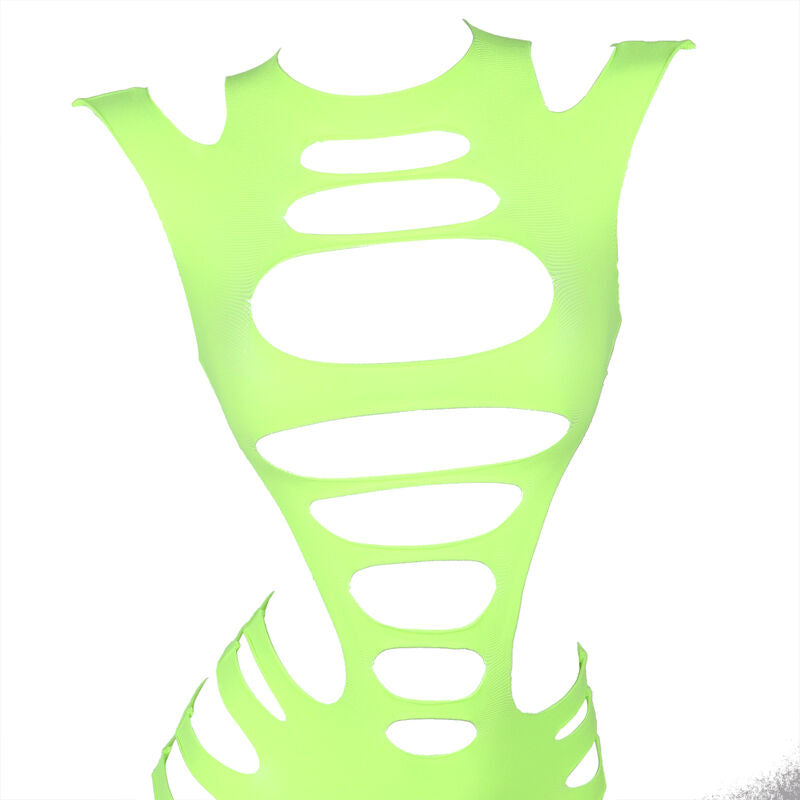 SUBBLIME - 952280 ELASTIC MESH DRESS LONG SLEEVE GREEN ONE SIZE