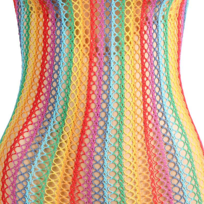 SUBBLIME - 952341 RAINBOW MESH DRESS ONE SIZE