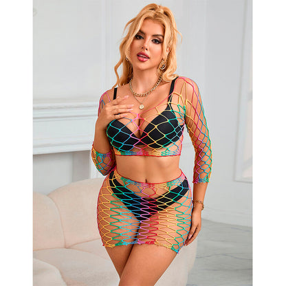 SUBBLIME - 952440 2-PIECE MESH SET LONG SLEEVE RAINBOW ONE SIZE