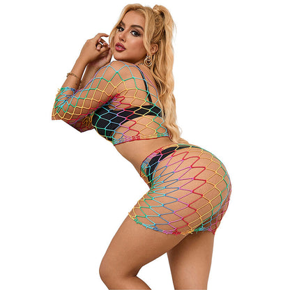 SUBBLIME - 952440 2-PIECE MESH SET LONG SLEEVE RAINBOW ONE SIZE