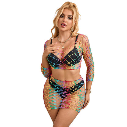 SUBBLIME - 952440 2-PIECE MESH SET LONG SLEEVE RAINBOW ONE SIZE