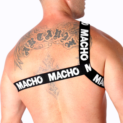 MACHO - ARNÉS ROMANO BLANCO L/XL
