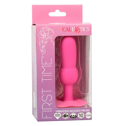 CALEXOTICS - FIRST TIME ANAL PLUG WITH BEADS 10 VIBRATIONS PINK