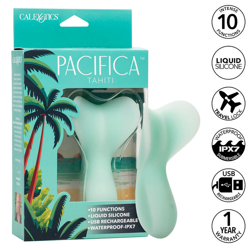 CALEXOTICS - PACIFICA TAHITI STIMULATOR 10 FUNCTIONS AQUA
