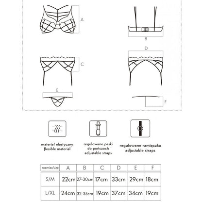 LIVCO CORSETTI FASHION - SOLEDAD LC 20217 SUJETADOR + PANTY + LIGUERO