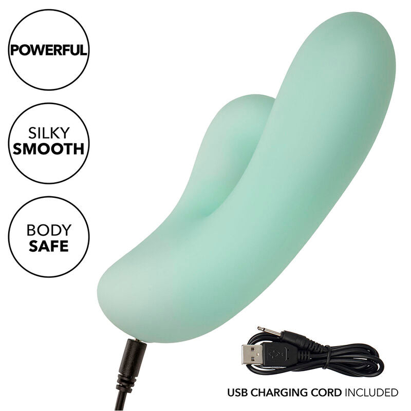 CALEXOTICS - PACIFICA FIJI G-SPOT VIBRATOR AND STIMULATOR 10 VIBRATIONS AQUA