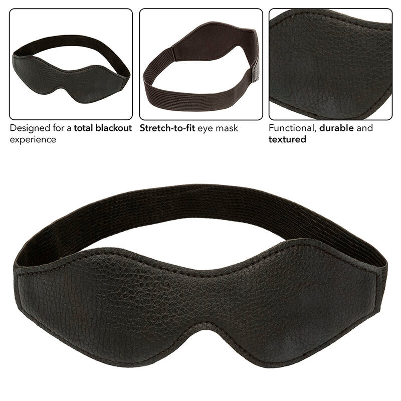 CALEXOTICS - NIGHT MASK BLACK LEATHER