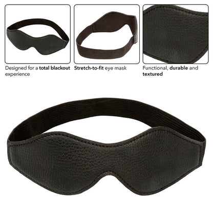 CALEXOTICS - NIGHT MASK BLACK LEATHER