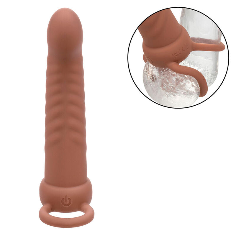 CALEXOTICS - MAXX DOUBLE GROOVED PENETRATOR 10 VIBRATIONS MULATTO