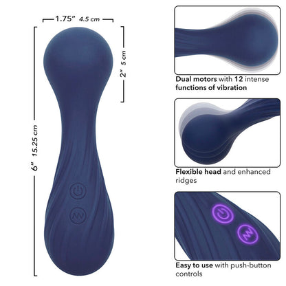 CALEXOTICS - MASAJA DOR VIBRADOR CHARISMA TEMPTATION 12 FUNÇÕES ROXO
