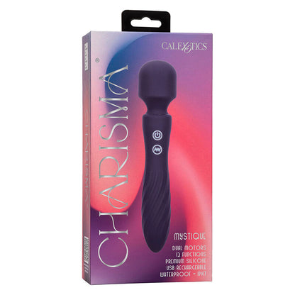 CALEXOTICS - CHARISMA MYSTIQUE DUAL MOTOR MASSAGER 12 FUNCTIONS 21.5 CM X 4.5 CM PURPLE