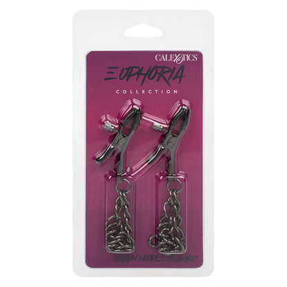 CALEXOTICS - EUPHORIA NIPPLE CLIPS WITH CHAIN ​​14.5 CM