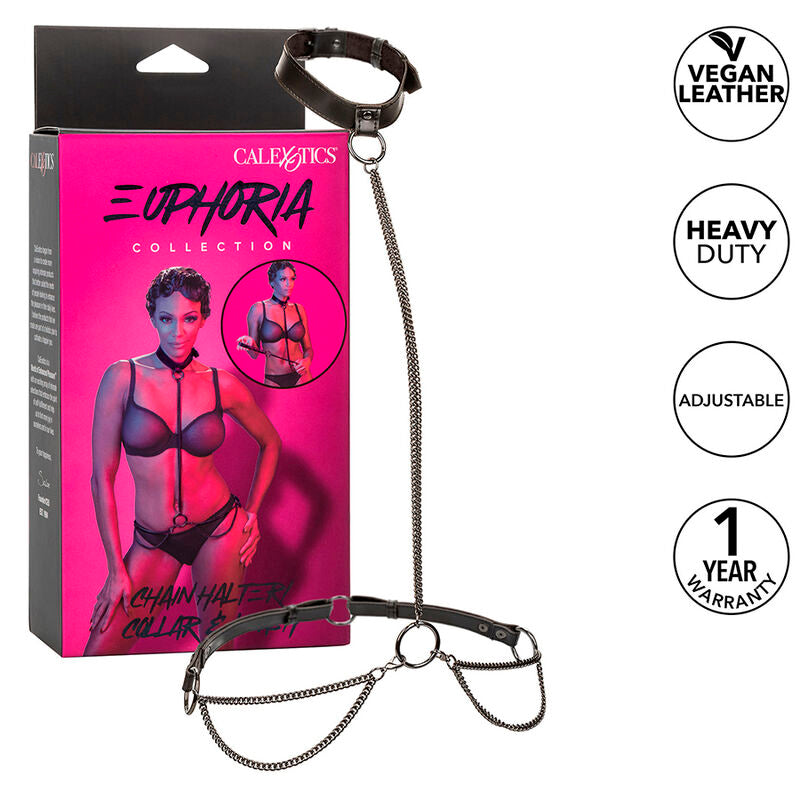 CALEXOTICS - EUPHORIA HALTER COLLAR AND CHAIN ​​STRAP