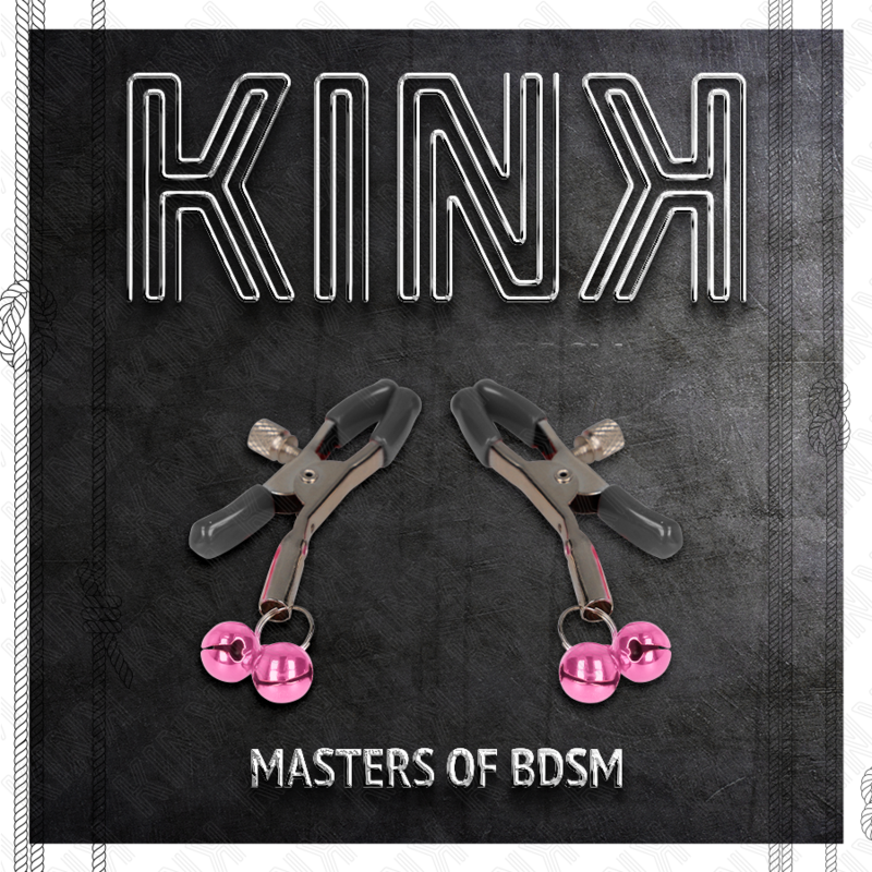 KINK - PINK DOUBLE BELL NIPPLE CLIPS 6 CM