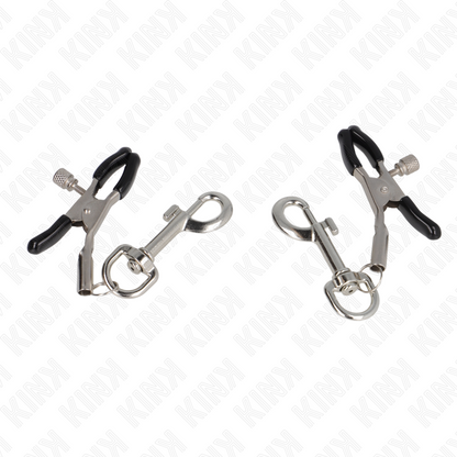 KINK - NIPPLE CLAMPS WITH HOOK 6 CM