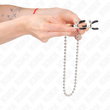 KINK - NIPPLE CLIPS WITH BALL CHAIN ​​30 CM