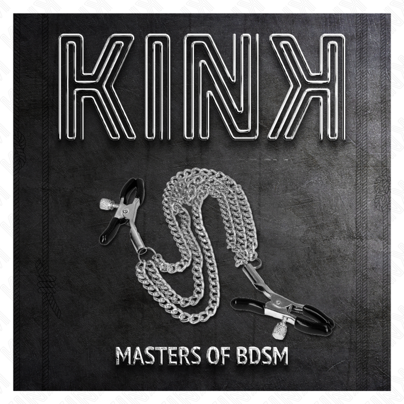 KINK - NIPPLE CLIPS WITH TRIPLE CHAIN ​​SILVER 20/23/28 CM