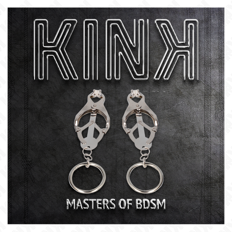 KINK - JAPANESE STYLE NIPPLE CLIPS WITH SILVER RINGS
