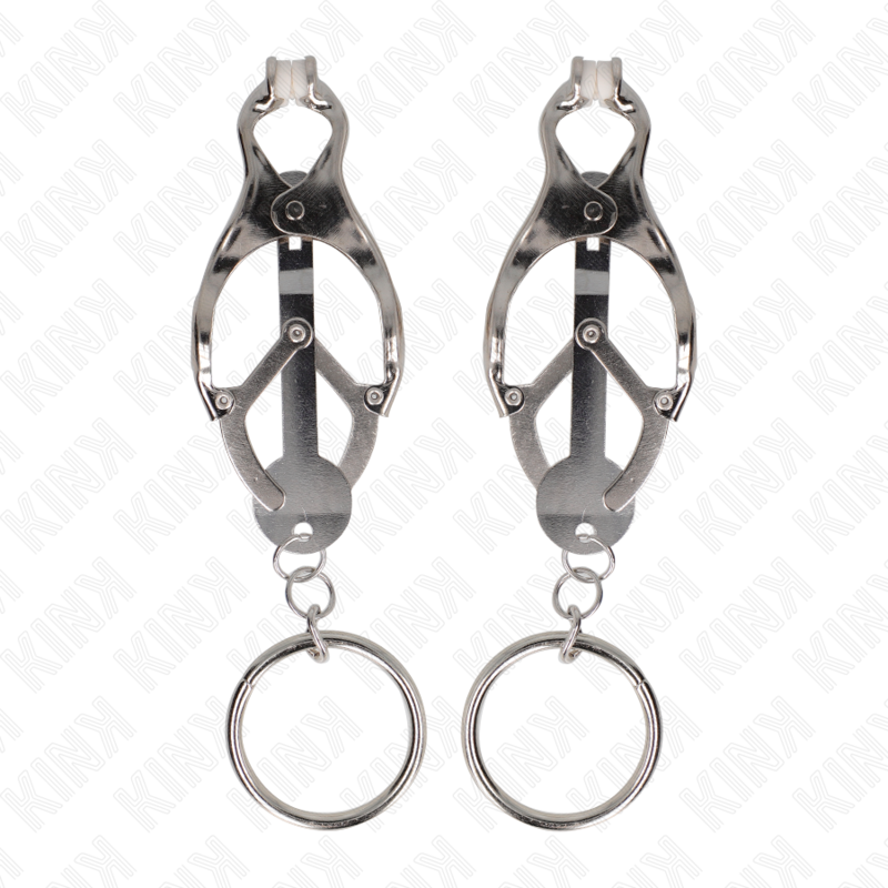 KINK - JAPANESE STYLE NIPPLE CLIPS WITH SILVER RINGS