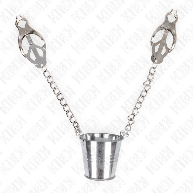 KINK - NIPPLE CLAMPS WITH SILVER CUBE