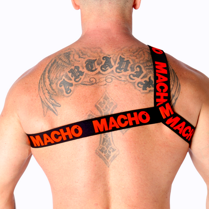 MACHO - ARNÉS ROMANO ROJO S/M