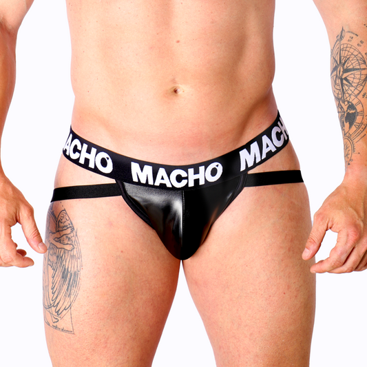 MACHO - MX25NC JOCK CUERO NEGRO xl