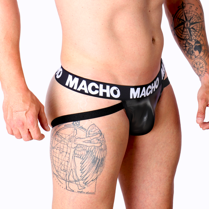 MACHO - MX25NC BLACK LEATHER JOCK S