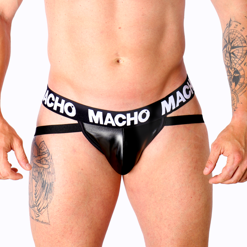 MACHO - MX25NC BLACK LEATHER JOCK S