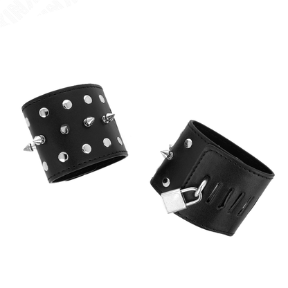 KINK - PUNK STYLE WRISTBANDS WITH SPIKES 25 X 6 CM