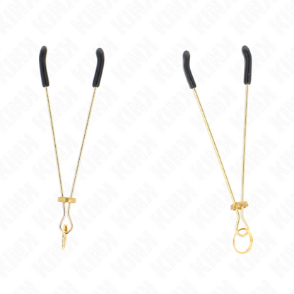 KINK - FINE GOLD NIPPLE CLAMPS 7 CM