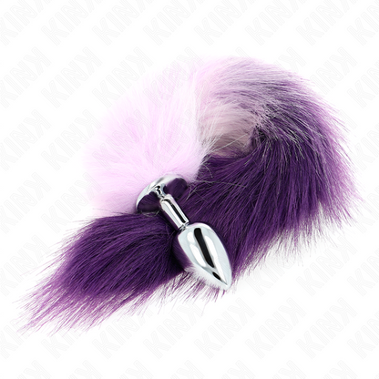 KINK - ANAL PLUG SIZE S 7 X 3 CM WITH SYNTHETIC TAIL 40 CM VIOLET