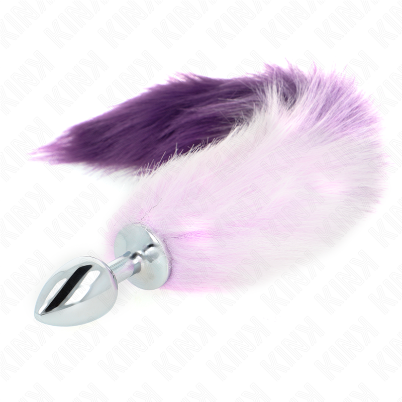 KINK - ANAL PLUG SIZE S 7 X 3 CM WITH SYNTHETIC TAIL 40 CM VIOLET