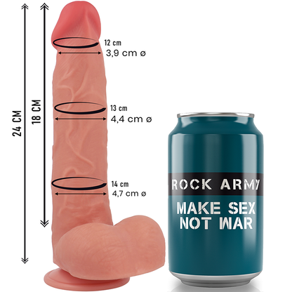 ROCKARMY - RAPTOR DILDO REALISTIC DUAL DENSITY LIQUID SILICONE 24 CM -O- 4.4 CM