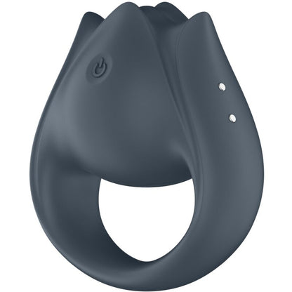 SATISFYER - PERFECT PAIR 2 MULTIVIBRATOR 2 IN 1 PENIS RING &amp; FINGER STIMULATOR GREY