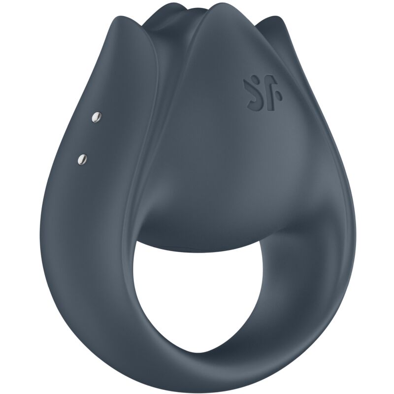 SATISFYER - PERFECT PAIR 2 MULTIVIBRATOR 2 IN 1 PENIS RING &amp; FINGER STIMULATOR GREY