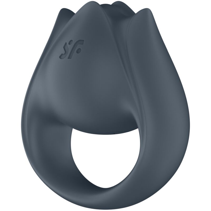 SATISFYER - PERFECT PAIR 2 MULTIVIBRATOR 2 IN 1 PENIS RING &amp; FINGER STIMULATOR GREY